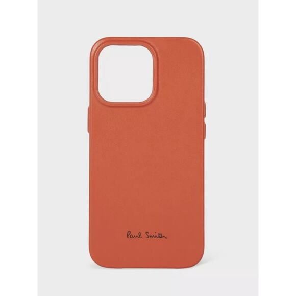 NWT & box Paul Smith + Native Union $150 Leather Magsafe iPhone 14 Pro Case